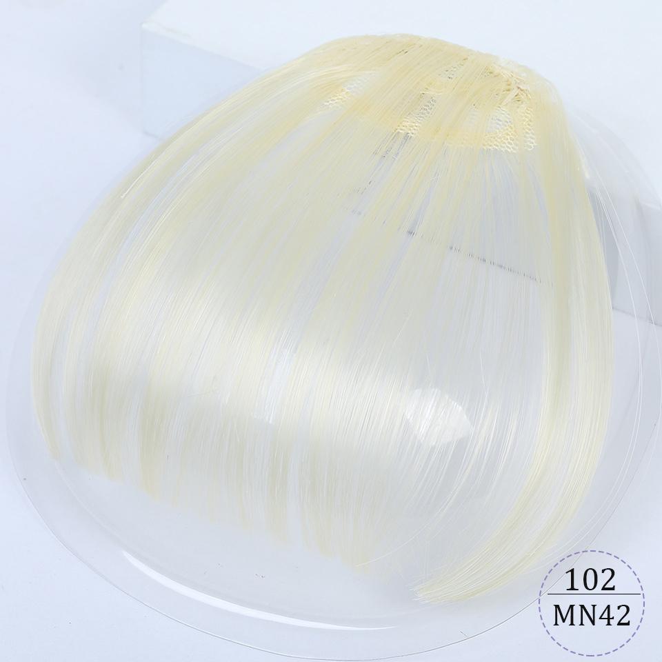 Air Bangs Pure Bangs Hair Extension Synthetic Wig Natural Black Light Brown Dark Brown Black High Temperature Fiber
