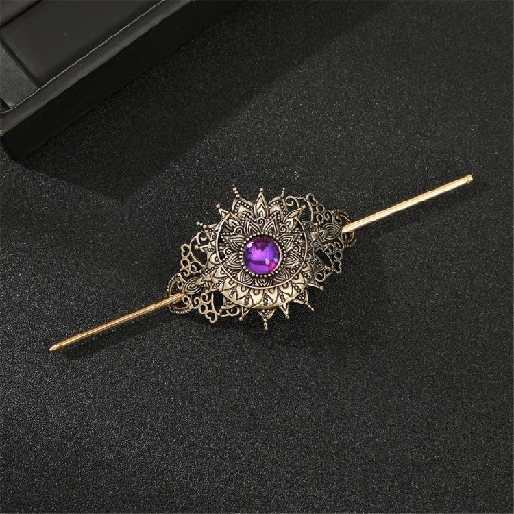 Delicate Floral Hair Stick Crystal Hairpiece with Sparkling Crystal for Evening Wear Photo Props