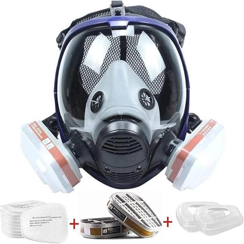 Chemical Gas Mask 6800 Dust Respirator Anti-Fog Full Face Mask Filter For Industrial Acid Gas, Welding Spray Paint Insecticide