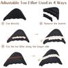 Toe Plug Soft Half Insoles Reusable Toe Sponge Filler Inserts for Shoes Adjustable Too Big Foot Brace Pads Unisex Shoe Inserts