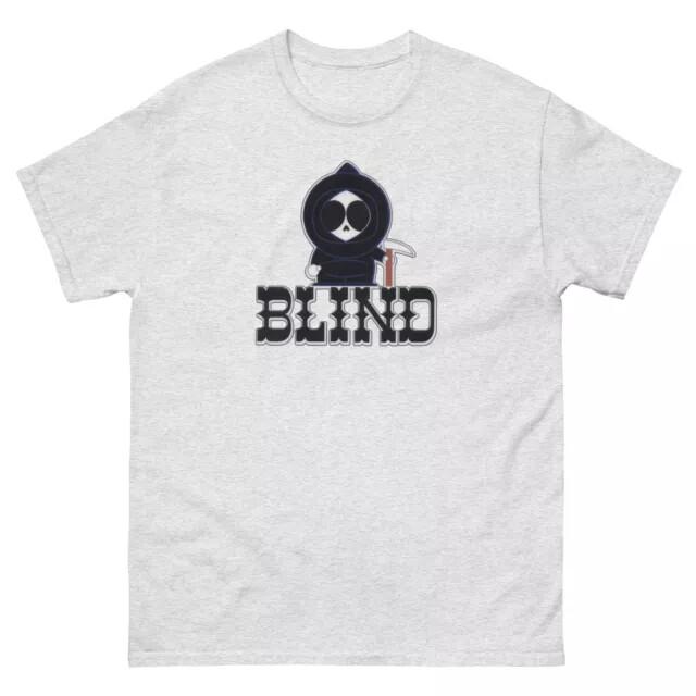 Blind skateboards death grim reaper retro skateboarding t shirt design Unisex T-Shirt L