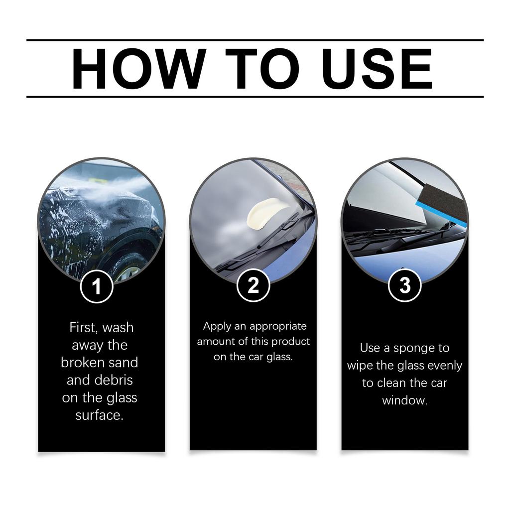 Rayhong Automotive Windshield Oleophobic Film Automotive Windshield Cleaning & Degreasing Rainproof & Waterproof Oleophobic Film