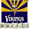 Minnesota Vikings Wall Tapestry Aesthetic Wall Hanging Printed Fabric Blanket Decorative Tapestries for Bedroom Living Room Home Decor