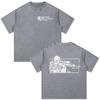 Forward Observations Group Skeleton Skull Vintage Washed Tshirt Men Clothing Fashion Gothic Oversized Casual T Shirt Streetwear