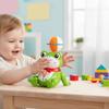 Plastic Spinning Ball Frog Toy with Lights Kids Electric Frog Toy  Desktop Ornament