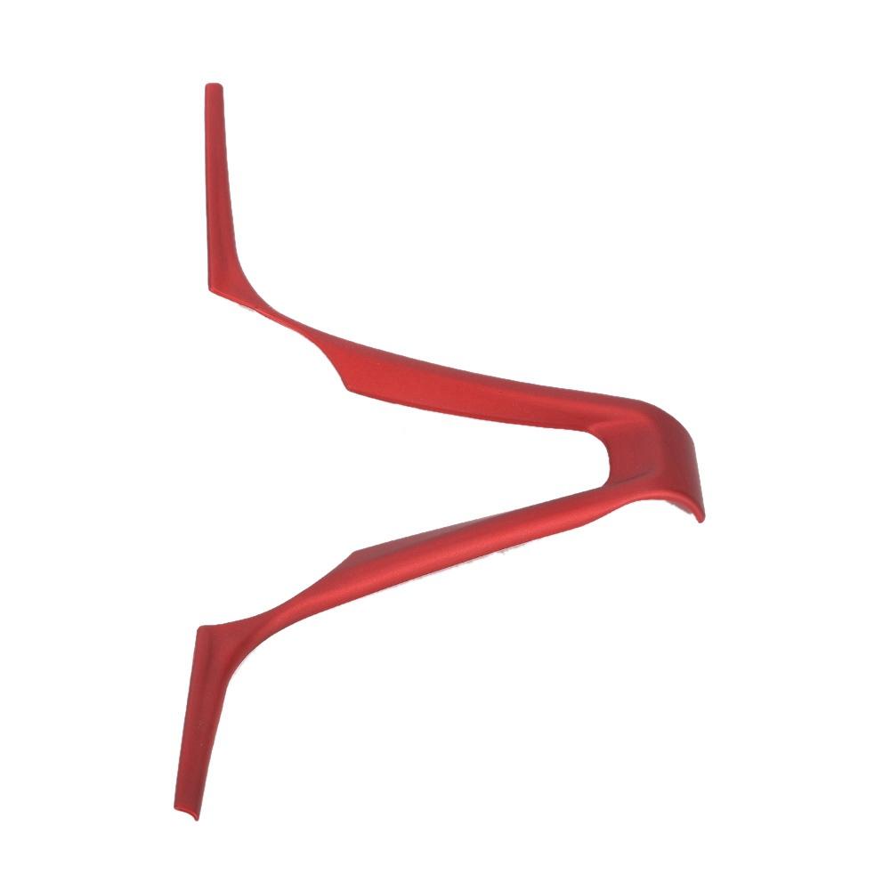 ABS V Shape Car Steering Wheel Frame Decoration Trim Fits for Alfa Romeo Stelvio Giulia(Red)