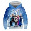 MINISO, Disney, Girl, Frozen, Sweatshirt, Anna, Elsa, Long Sleeve, Pullover, Autumn, Hoodie