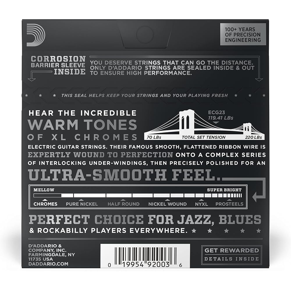 D'Addario Daddario Electric Guitar String Flatwound Extra Light .010-.048 ECG23 [Domestic Genuine]