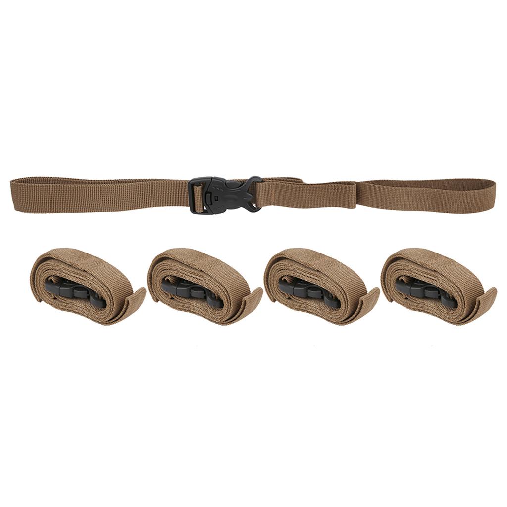 5pcs Cargoes Strap Buckle Tie Down Belt Luggage Strap for Outdoor Backpack Camping Bag