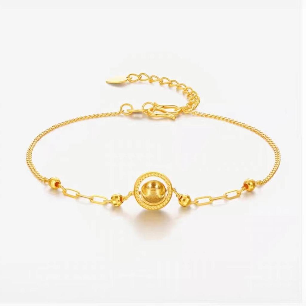 Cat's Eye Sand Gold Bracelet: Elegant & Versatile Women's Fashion Jewelry