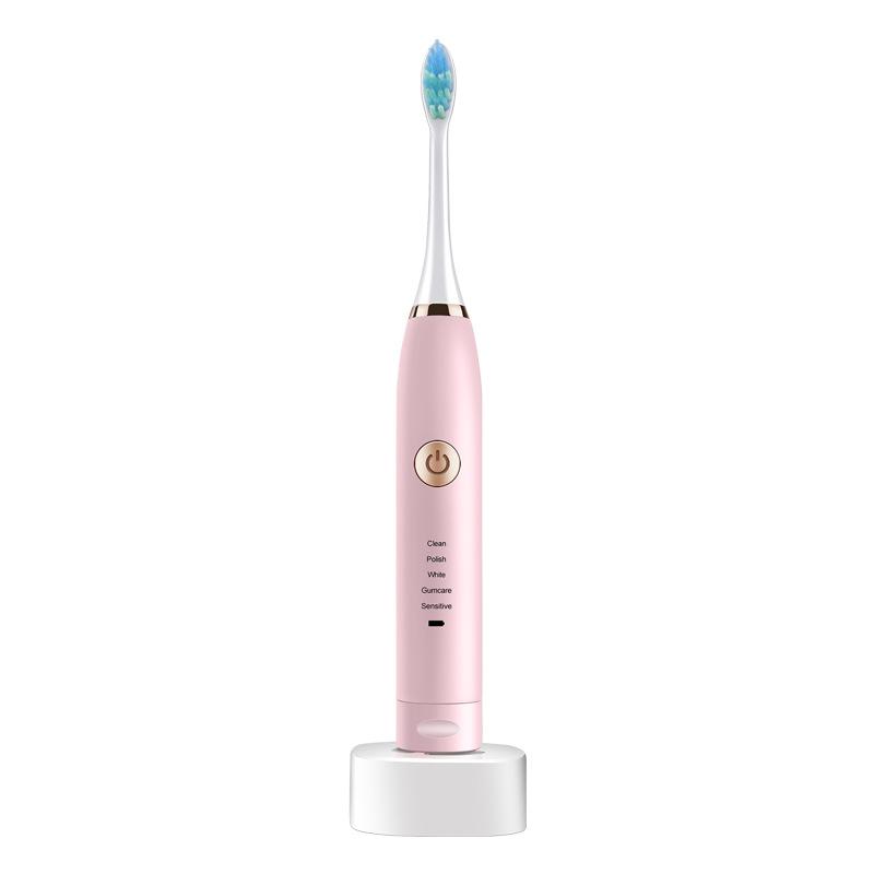 1Pc  Household Rechargeable Sonic Electric Toothbrush Electric Soft Bristle Toothbrush Daily Necessities Adult Children's Whitening Toothbrush