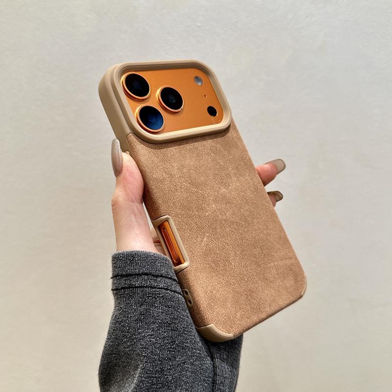 Solid Color Skin Feel Velvet Fabric Case for For Iphone 17 Air 16 15 14 Plus 13 12 11 Pro Max Soft TPU Shockproof Back Cover