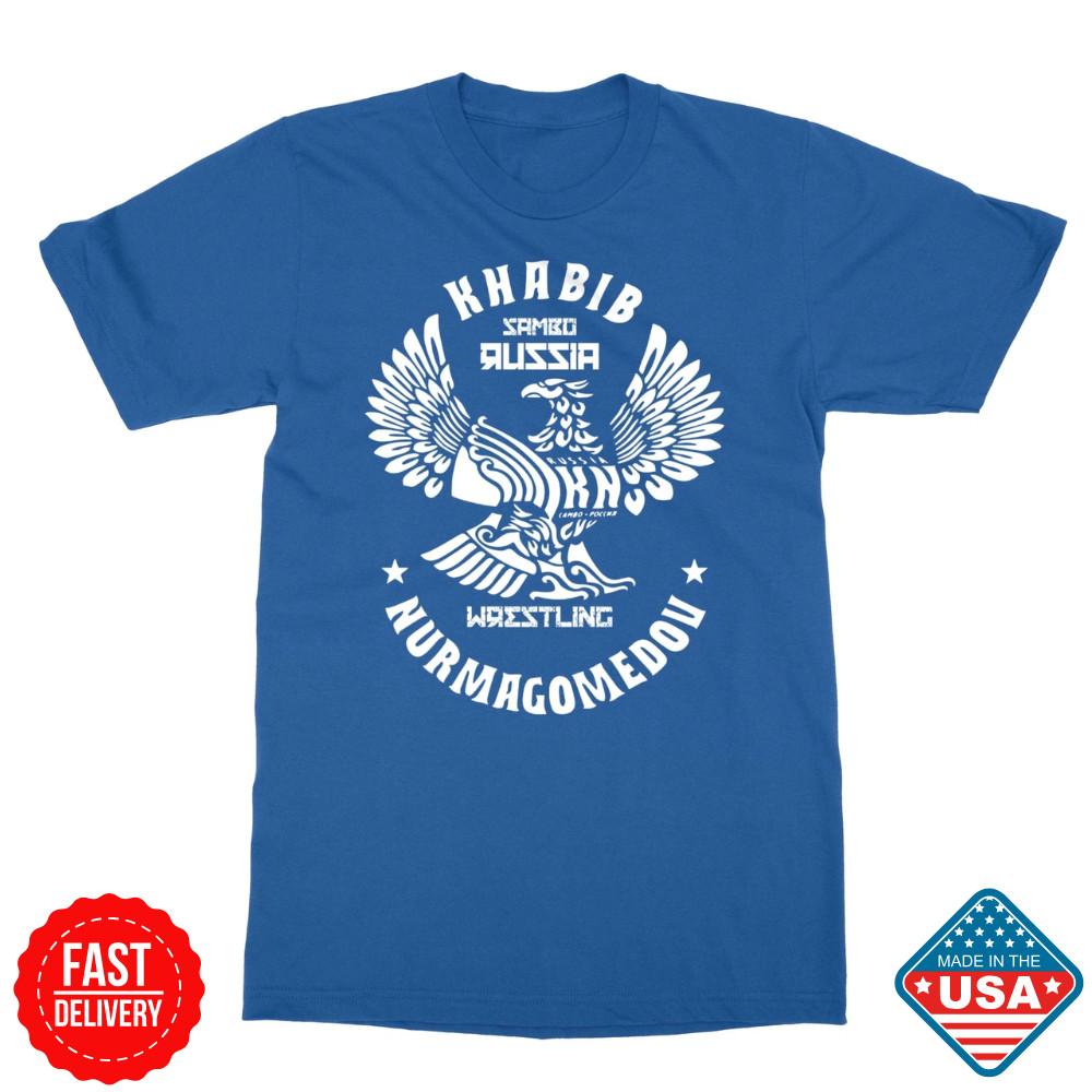 KHABIB NURMAGOMEDOV THE EAGLE MMA UFC RUSSIA Unisex T-Shirt Size S-5XL Fans Gift Unisex T-Shirt XXXXL