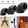 Black Pipe Connection Malleable Iron Plumbing Pipe Joint New Decor Furniture