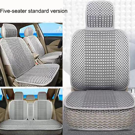 

WTEMPO пятиместная стандартная версия, подушка для автомобильного сиденья, Four Seasons, универсальная, с полным объемным звуком, летняя, ледяной шелк, чехол на сиденье, подушка для автомобиля, товары для салона автомобиля Five-seat серый