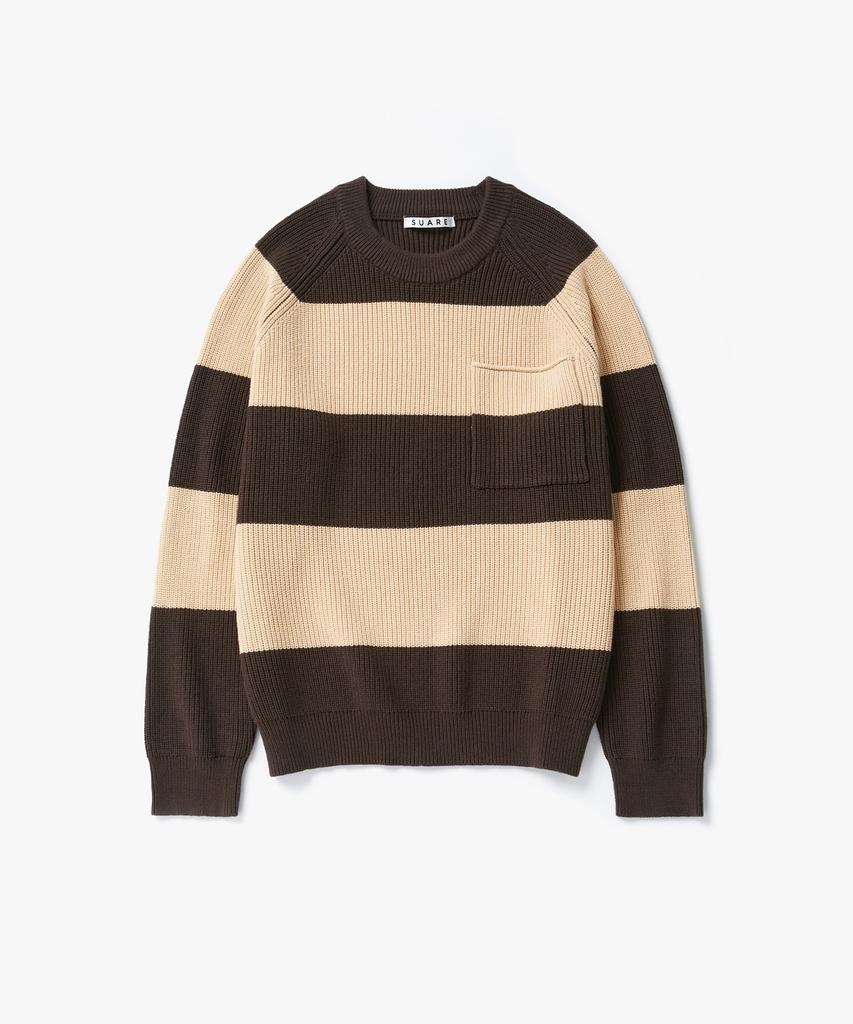 SUARE Striped Washable Cotton Round Knit - 4 Colors
