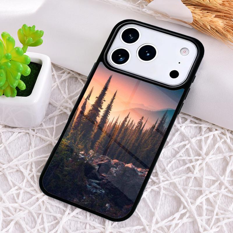 Anime Natural Landscape Phone Case for iPhone 17 Air 16 15 11 12 14 13 Pro Max Shockproof Cover