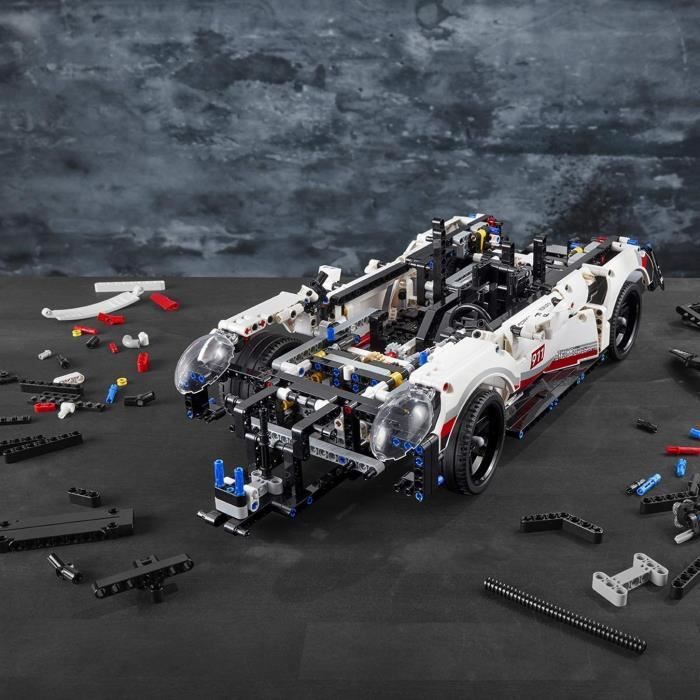 Lego® - voiture de course technic porsche 911 rsr détaillée à construire - modèle de collection - 42096