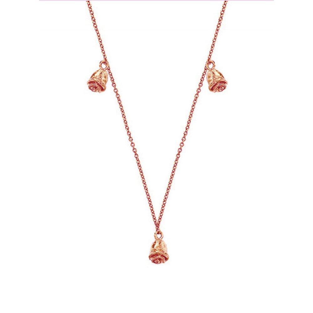 Three Rose Chocker (Rose Gold)