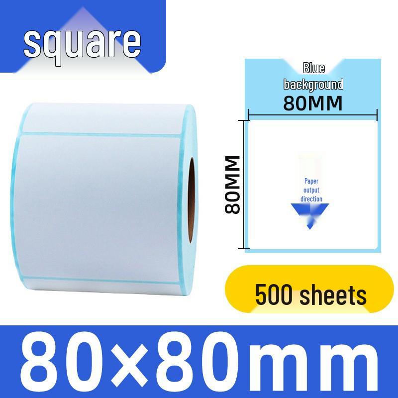 Self-Adhesive Thermal Barcode Stickers for Milk Tea & Supermarket Scale