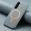 Luxury Leather Magnetic Attraction Case For Samsung Galaxy A37 A57 A16 A26 A36 A56 A53 A54 5G Wireless Charging Anti-fall Cover
