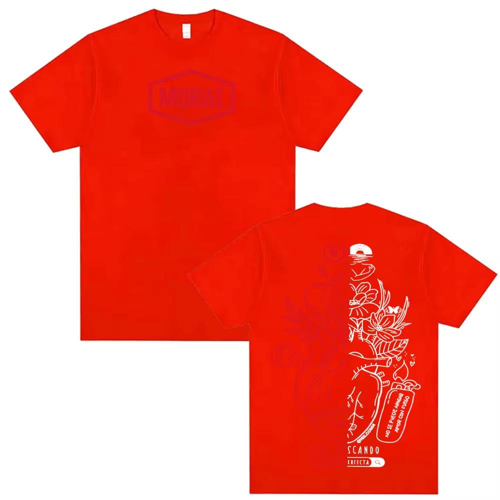 Rockband Morat Album Grafik Bedrucktes T-Shirt Herren Damen Hip Hop Vintage Trendige T-Shirts Rundhals Baumwolle Kurzarm T-Shirt