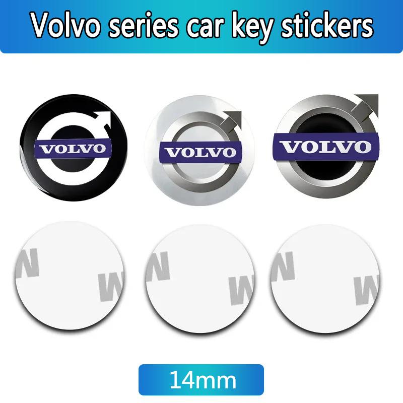 5/10PCS Car Emblems Remote Key Stickers Decoration Decal For Volvo Rdesign T6 AWD C30 C40 C50 C70 S40 S60 S70 S80 Auto Accessory