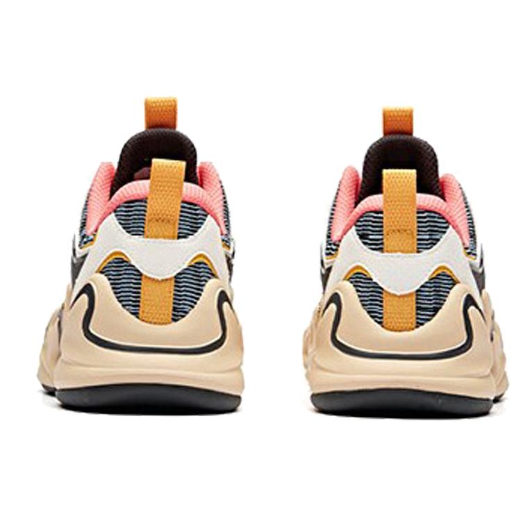 Anta Girlish Heart Cushioning Slip Resistant Abrasion Resistant Low Top Running Shoes Women's Beige Black Green 12918881-3