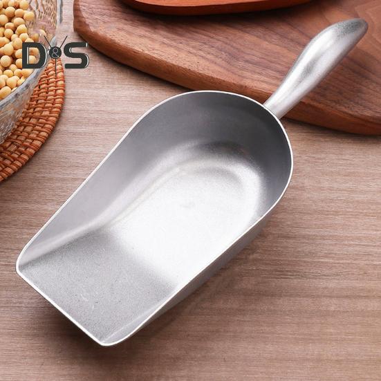 Ice Scoop for Freezer Metal Food Spoon Ice Scooper for Kitchen Bar Party Wedding Heavy Duty Flour Pet Dog Food Scoop Kitchen Gadgets