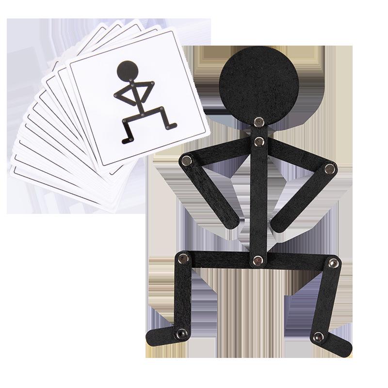 Wooden Educational Toys for Kids: Creative Sports Figures & Patterns for Early Learning (Ages 2-3)