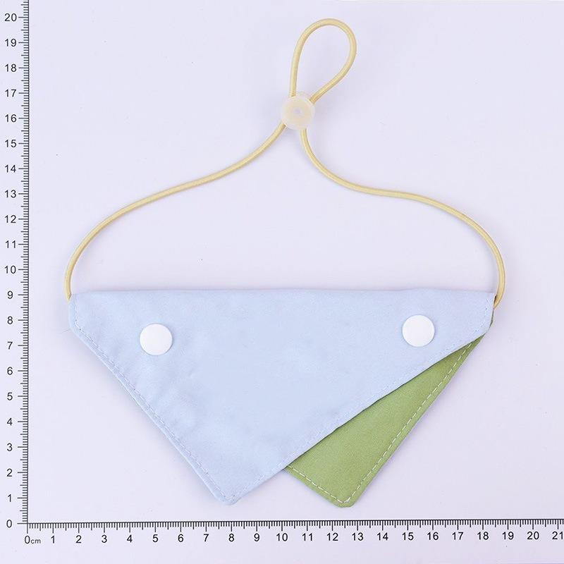 Pet Wet Wipes Towel - Dog Multi-color Triangular Scarf with Adjustable Pocket - Universal Style - Cat Stuffed Toy Bib