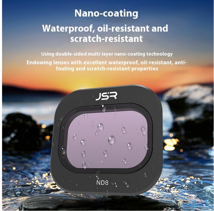 DJI Mini 5 Pro Filter Optical Glass Kit, High-Transmittance (UV/STAR/CPL/ND8-64/NIGHT/Black 1/4/ND-PL16-64)