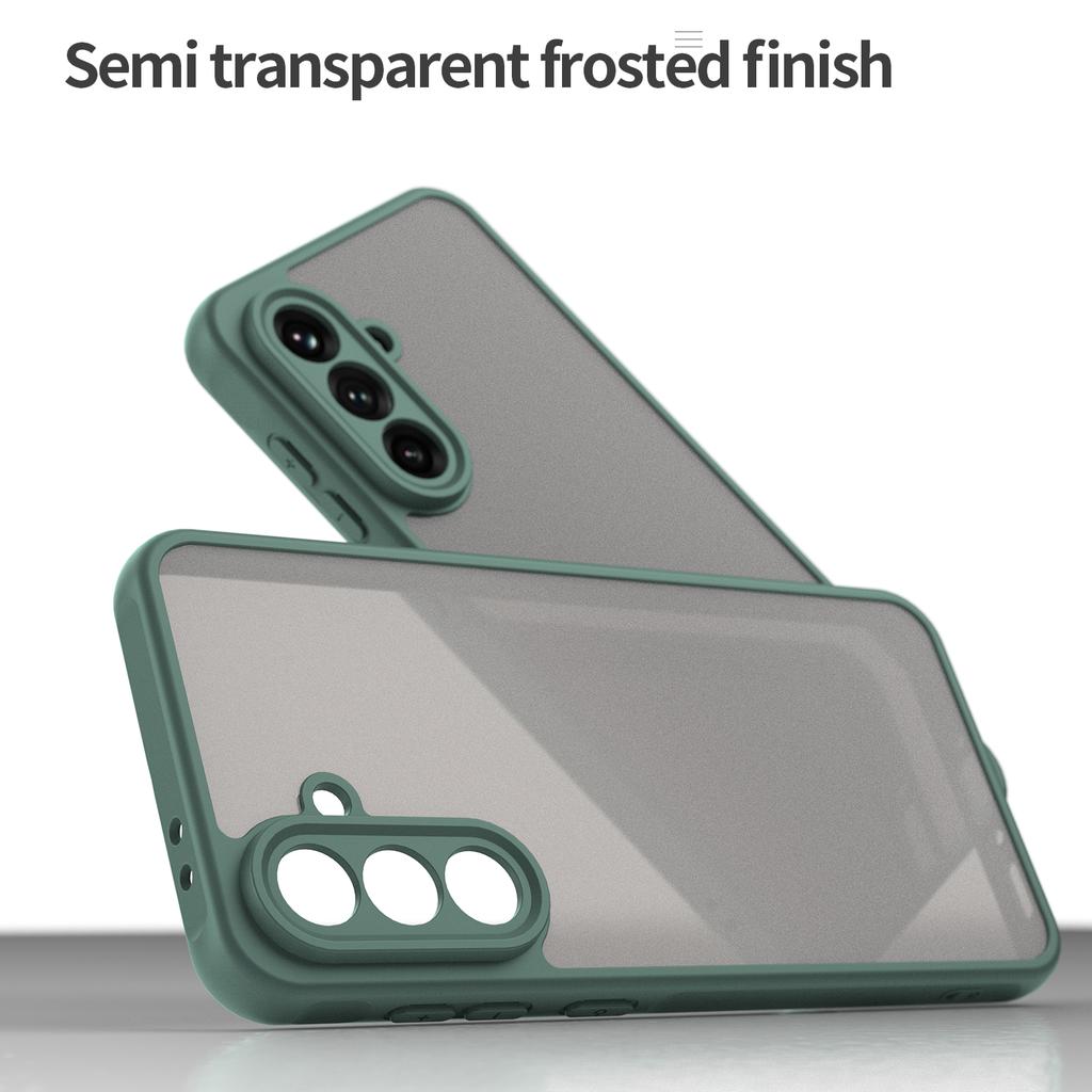 Etui do telefonu Samsung Galaxy A56 5G Odporne na upadki Poduszki powietrzne Matowe Półprzezroczyste PC + TPU Tylna pokrywa