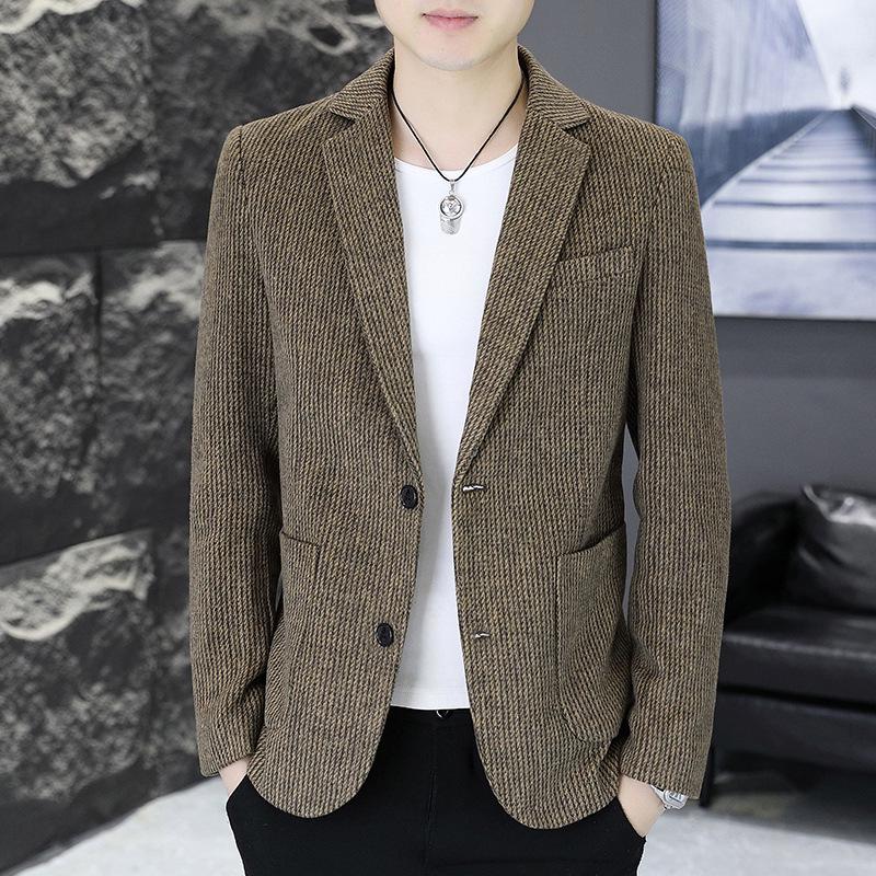 Men's High-End Two-Button Autumn Blazer: Stylish, Versatile, Quality Wear