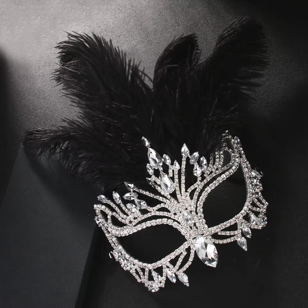 Rhinestone Püsküllü Peçe Maskeleri Tam Yüz Kadın Zincirleri Yüz Maskesi Maskeli Balo Dans Partisi Performans Seksi Yüz Aksesuarları Mücevher