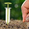 Mini Sowing Seed Dispenser 5 Different Settings Hand Seeder with 2 Transplanting Tools Small Seed Spreader Gardening Supplies