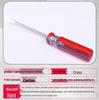 Transparent Handle Phillips & Flathead Screwdriver Set - 6mm, 4-8 Inch, 6x100mm Small