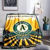 Oakland Team Blanket Lightweight Flannel Bedding Blanket Perfect for Travel, Camping, Living Rooms, Offices, Sofas, Fan Christmas Gift
