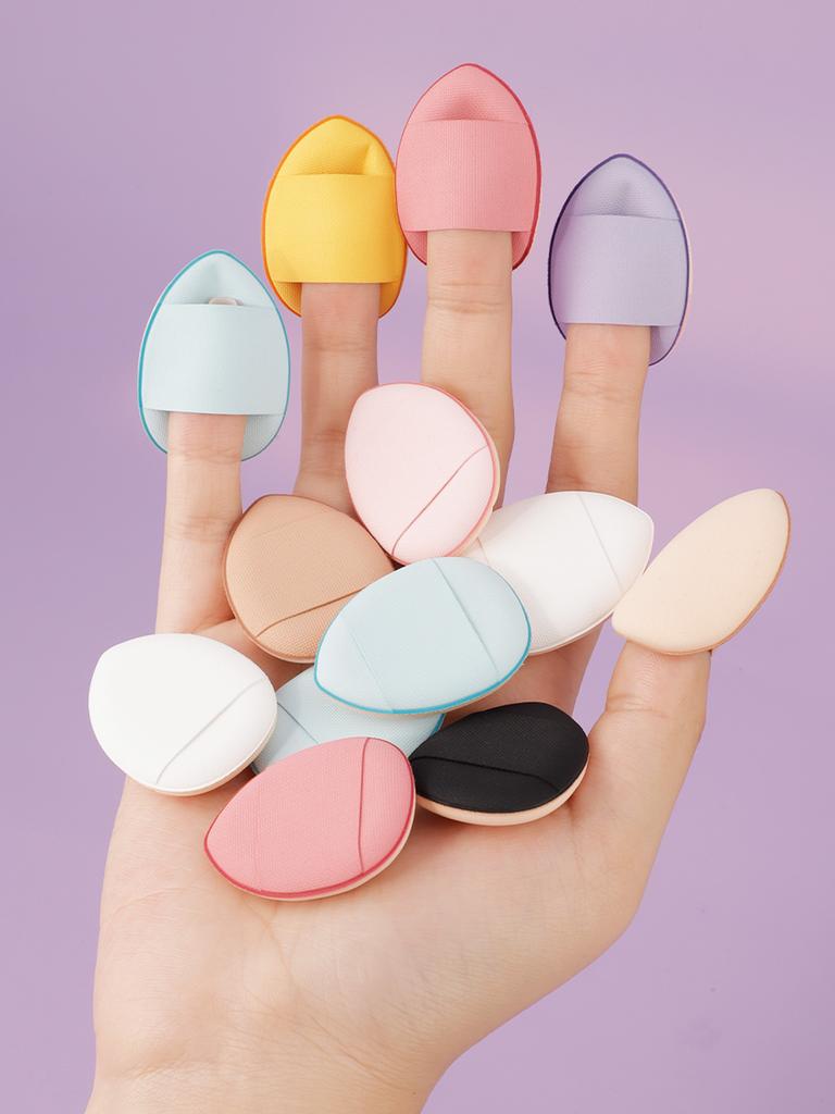 Fingerpuderquaste nass und trocken Foundation nimmt kein Puder auf kleiner Daumen Luftkissen Mini-Version des Make-up-Schwamms Fingerspitze
