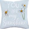 Spring and Summer New Flower Daisy Pillowcase Home Decoration Living Room Sofa Car Pillow Cushion