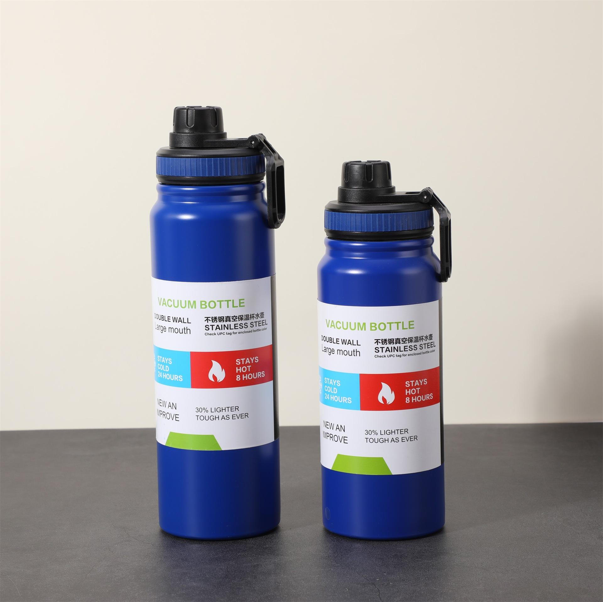 600/800/1000 мл Термос Бутылка Нержавеющая сталь Автомобильная Термокружка Сохраняет Холод и Тепло Термокружка Спортивная Изолированная Кружка Термос 600ml