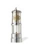 WAQ Nachtlamp - Kleine Olie Lamp/Lantaarn, Zilver/Brons/Zwart, Roestvrij Staal, 5 Uur Verlichtingstijd, Vervangende Pit, Glas, Buiten, Kamperen,