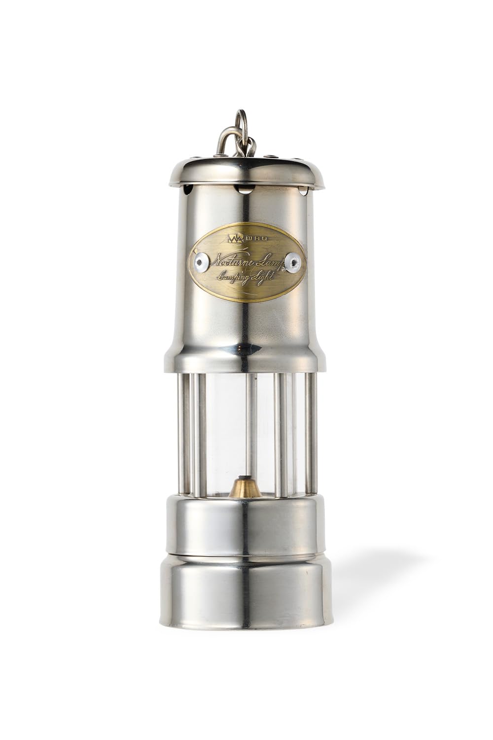 

WAQ Nocturne Lamp - Small Oil Lamp/Lantern, Silver/Bronze/Black, Stainless Steel, 5-Hour Illumination Time, Replacement Wick, Glass, Outdoor, Camping,