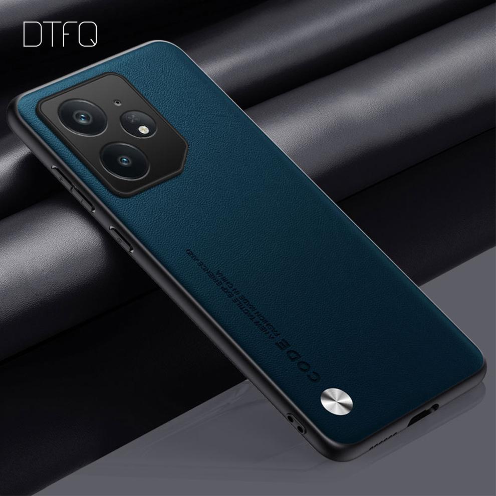 Luxury Leather Case for Realme GT Neo7 Coque Funda Back Cover Shockproof Leather Pattern Case for Realme GT Neo 7