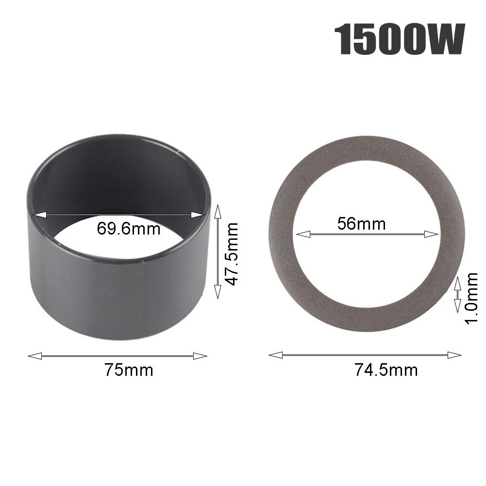 Piston Ring Oil-free Cylinder Parts Replacement Rubber Vacuum Pump 2pcs/set Accessories Air Compressors 550/600W