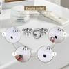 4PCS Plastic Bathroom Kitchen Basin Sink Overflow Cover Ring Insert Replacement Chrome Hole Round Drain Cap Drain Plug Sink