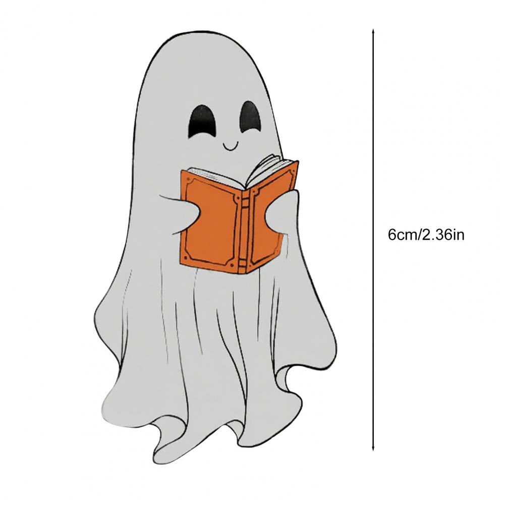 Book Lover Accessory Transparent Ghost Bookmark Cute Ghost Bookmark Set for Halloween Reading Transparent Bookmarks