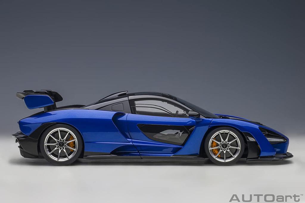 AUTOart McLaren Senna Metallic Blue Finished Product 76079 1/18