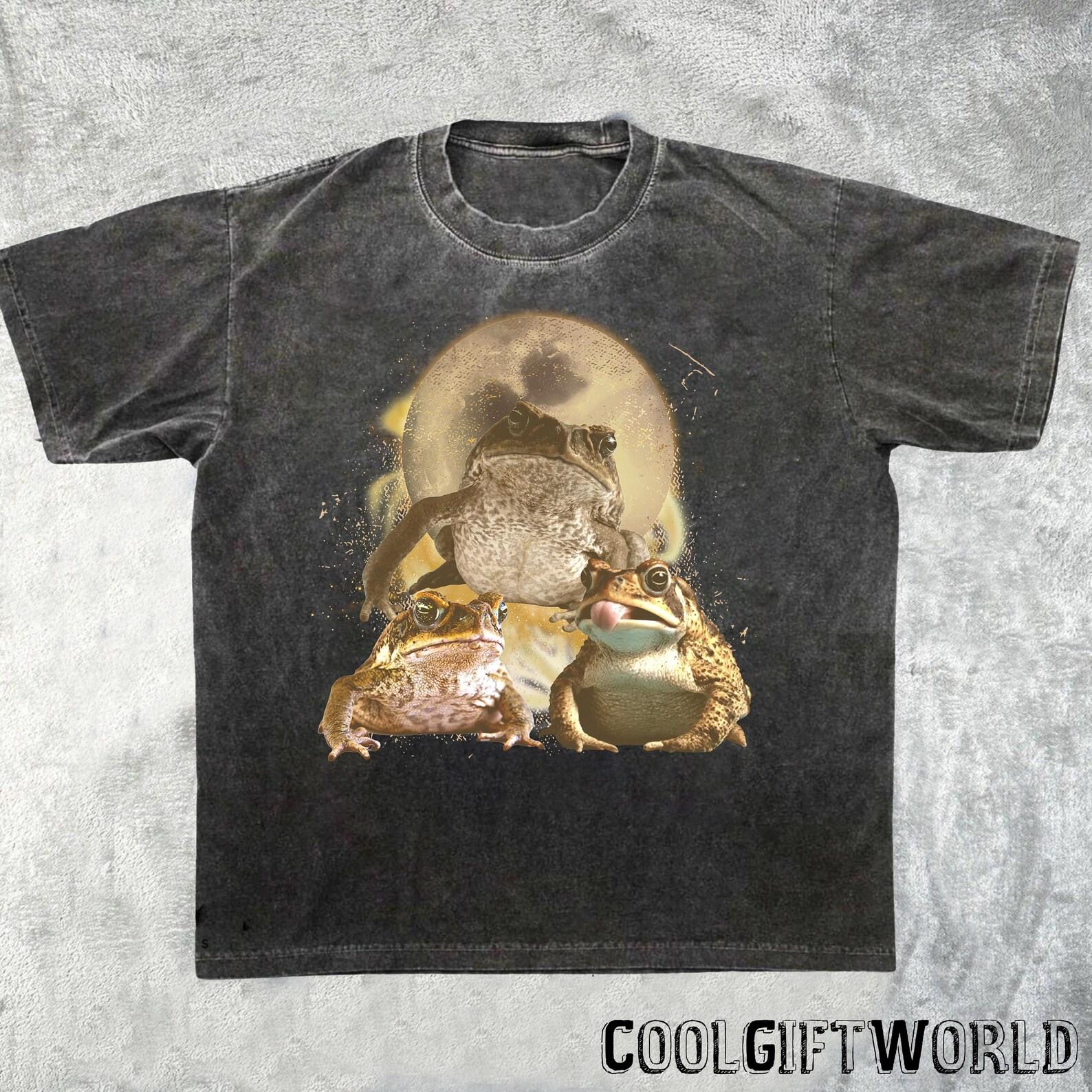 Retro Cane Toad Moon Graphic Tee, Comfort Colors S