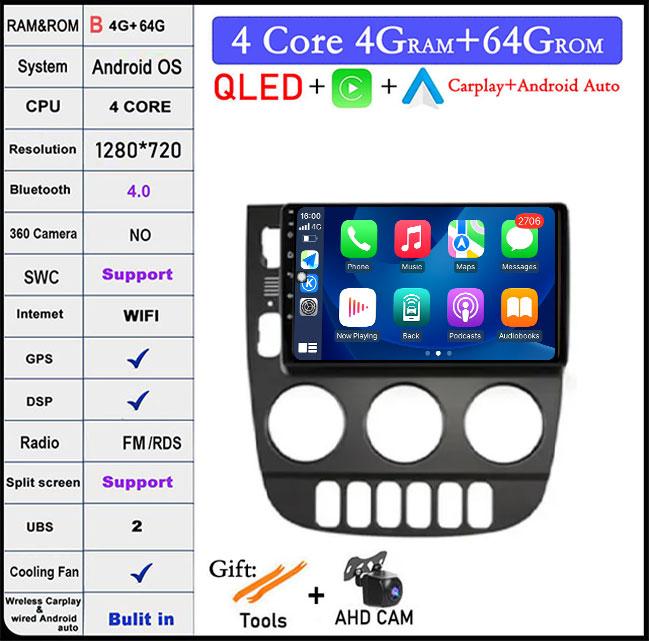Car Radio For Mercedes Benz M-Class W163 ML 1997-2005 Android Auto Carplay BT Navigation GPSMultimedia Stereo WiFi+4G Video